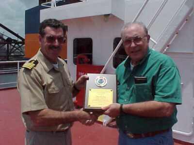 Houston PMO Jim Nelson and Captain J.P. Brennen