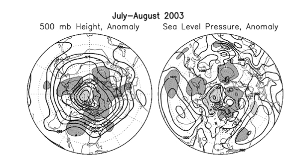 Chart Showing Seasonal Mean Sea Level Pressure