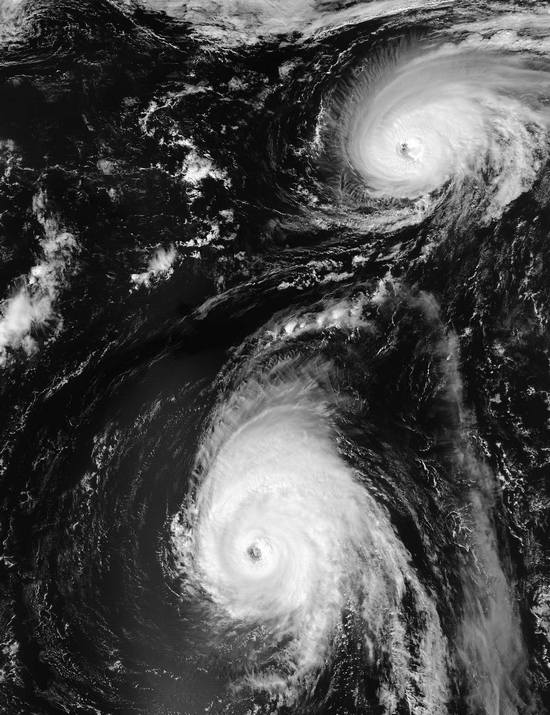 NASA MODIS image of Hurricane Helene