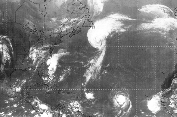Figure 1 - Satellite Image of Hurricane 
Fabian