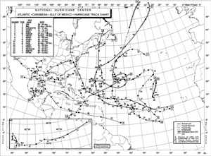 Figure 1 - Map of Atlantic tropical Storms - click to enlarge