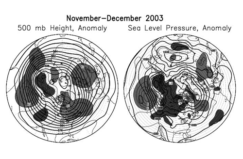 Chart showing Sea Level Pressure