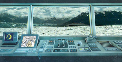 Electronic charts aboard vessels
