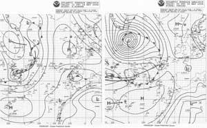 Figure 6. OPC North Atlantic Surface Analysis charts - 
Click to Enlarge