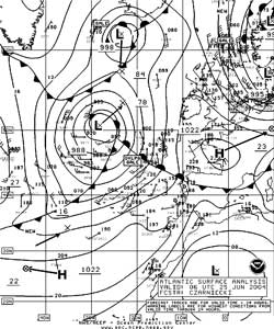 Figure 9. OPC North Atlantic Surface Analysis charts - 
Click to Enlarge