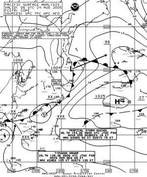 Figure 3.-OPC North Pacific Surface 
Analysis chart - Click to Enlarge